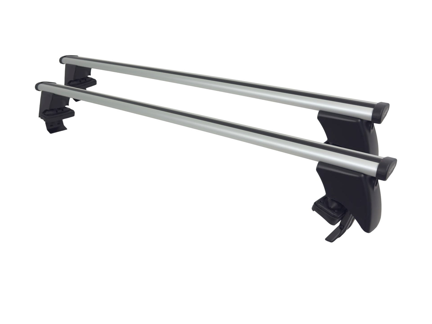 Barre Farad Aerodynamic Silver 130cm + Kit BS 107-1 per Ssangyong Tivoli dal 2015> (5 porte) con Tetto Standard