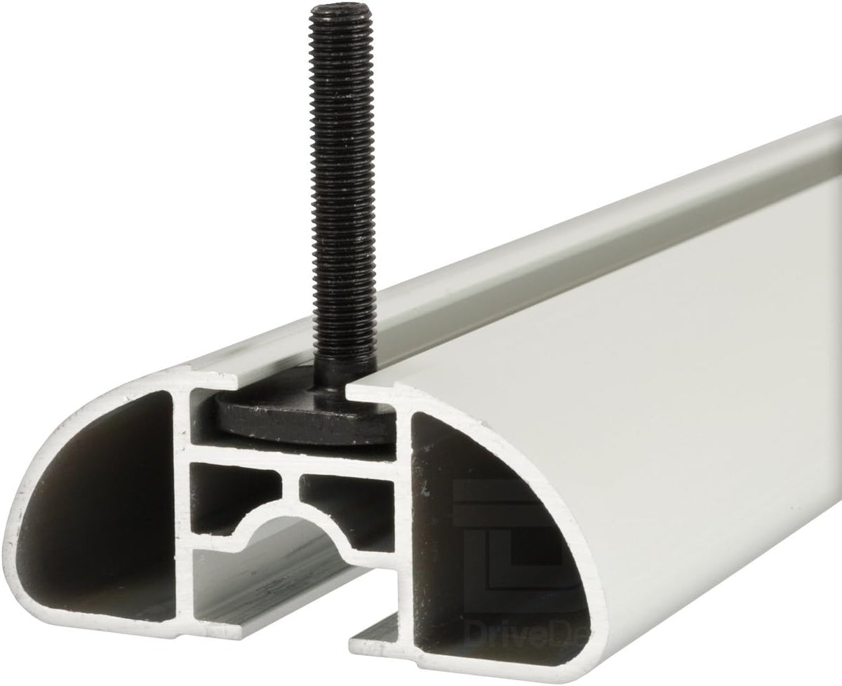 Barre Portatutto Farad Sime 130cm + Portasci YELO BLACK per 6 paia di sci o 4 snowboard per Bmw X3 - E83 dal 2004-2010 (5 porte) con Corrimano Alto